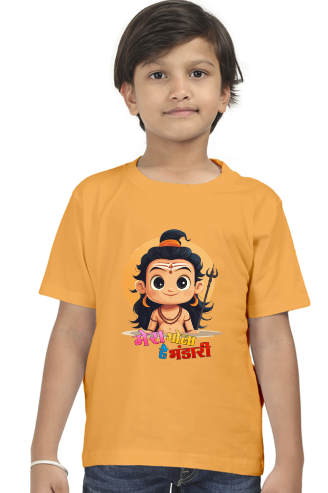 Shiv Ji Divine Power Round Neck Half Sleeve Classic T-Shirts for Boy Vastrdhamm