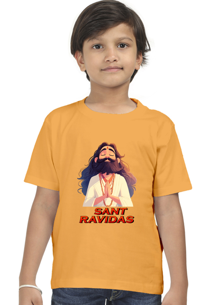 Ravidas Jayanti Spirit Round Neck Half Sleeve Classic T-Shirts for Boy Vastrdhamm