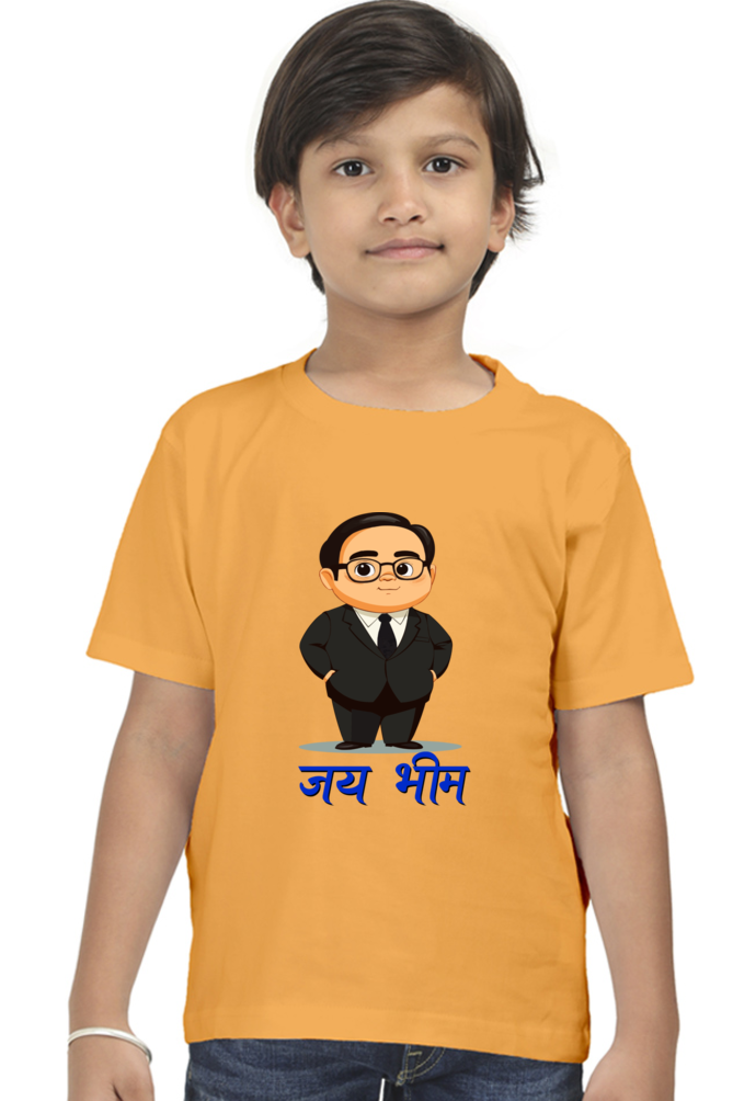 Ambedkar Social Justice Round Neck Half Sleeve Classic T-Shirts for Boy Vastrdhamm