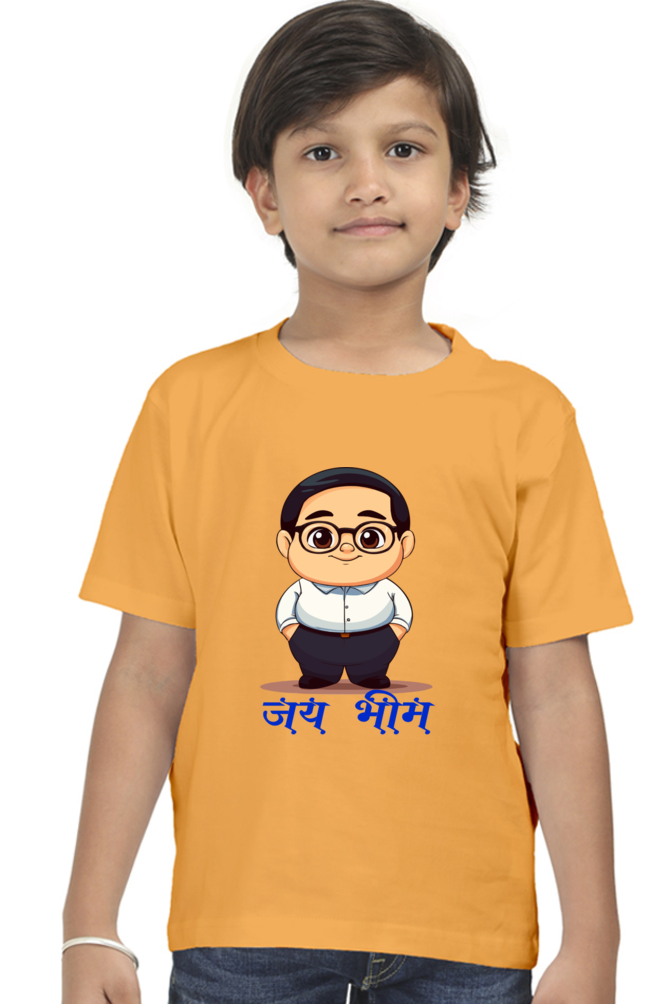 Ambedkar Vision Round Neck Half Sleeve Classic T-Shirts for Boy Vastrdhamm