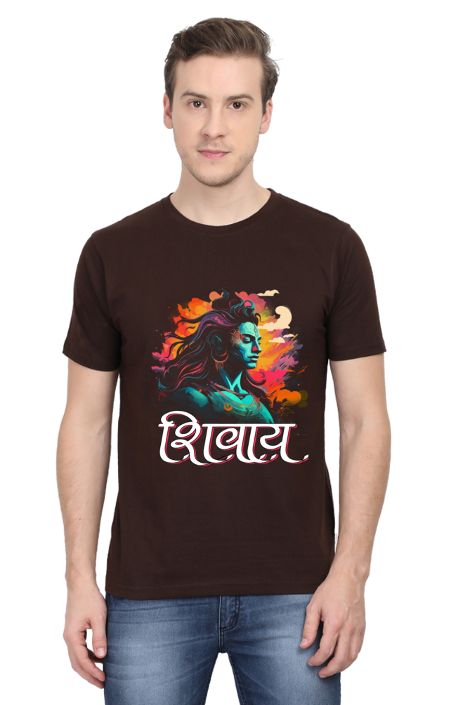 Shiv Ji Blessings Round Neck Half Sleeve Classic T-Shirts for Men Vastrdhamm