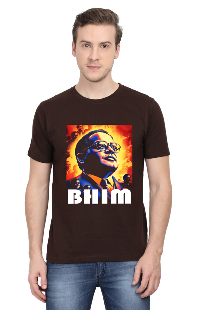 Ambedkar Social Justice Round Neck Half Sleeve Classic T-Shirts for Men Vastrdhamm