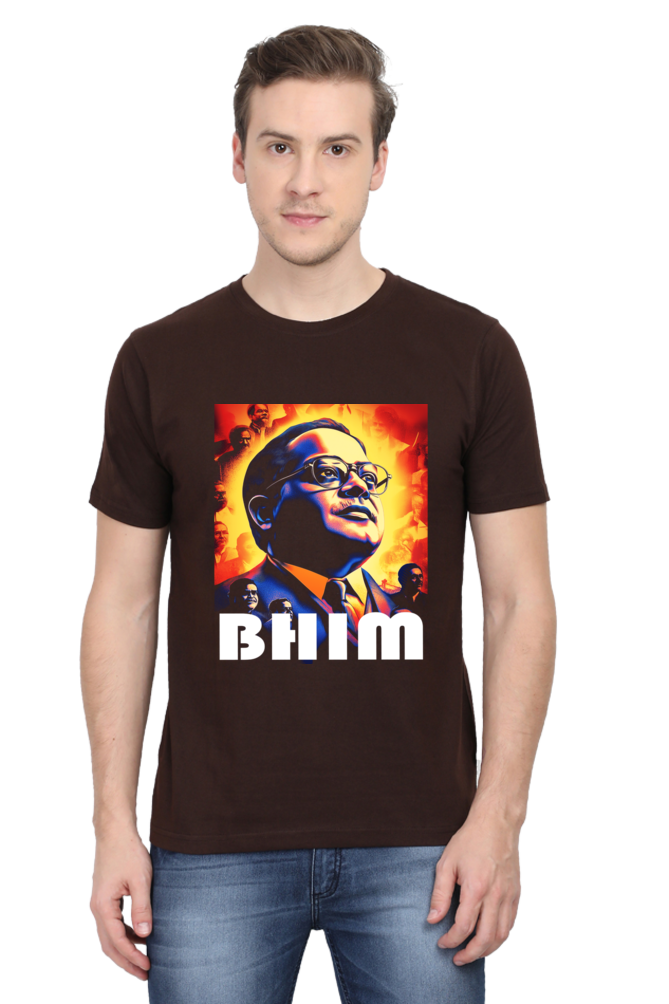 Ambedkar Social Justice Round Neck Half Sleeve Classic T-Shirts for Men Vastrdhamm