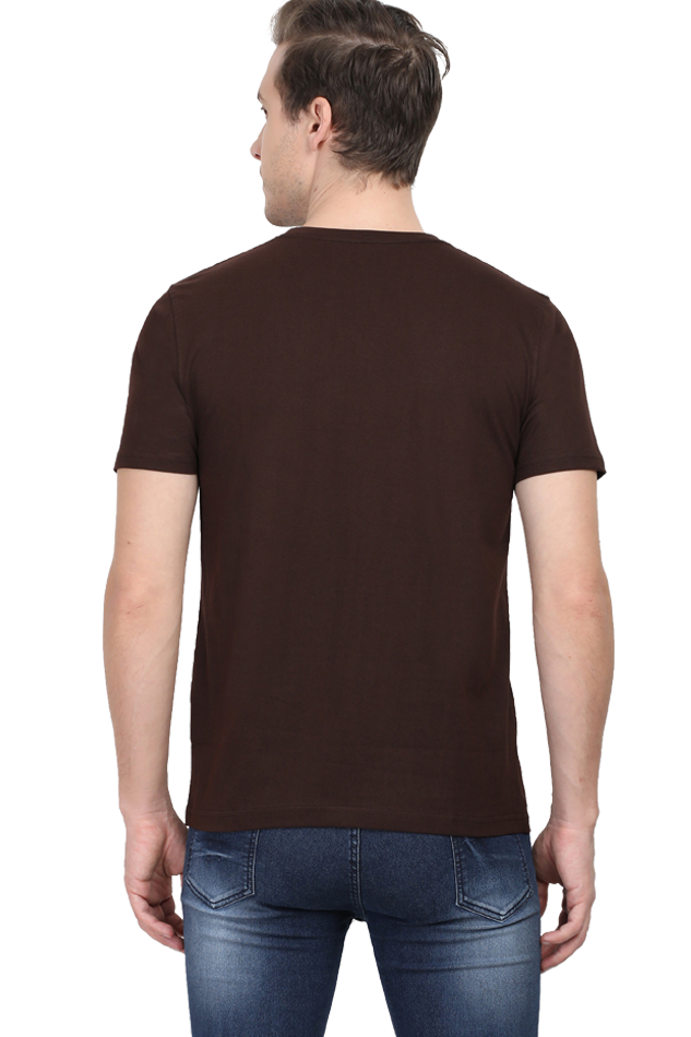 Shree Krishan Flute Melody Round Neck Half Sleeve Classic T-Shirts for Men Vastrdhamm