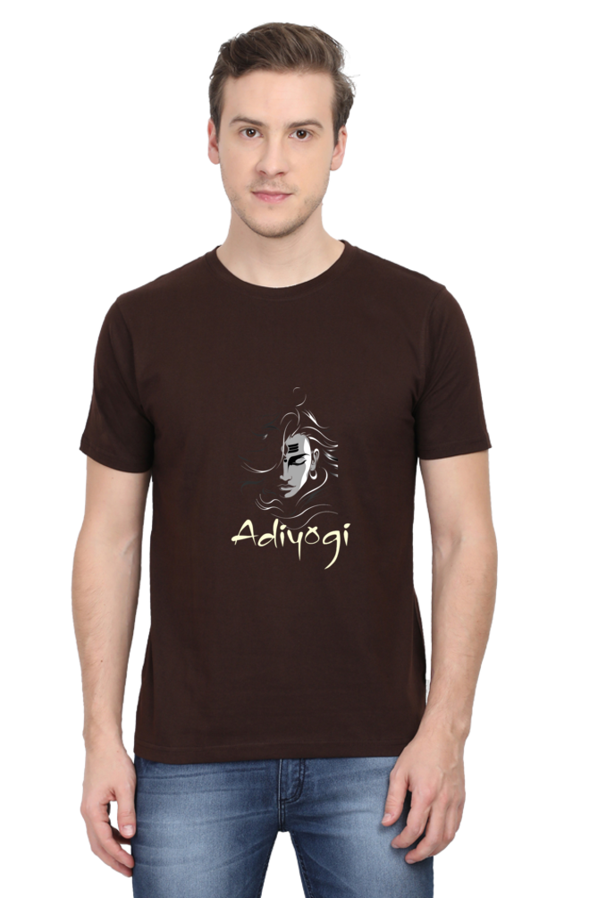 Shiv Ji Third Eye Round Neck Half Sleeve Classic T-Shirts for Men Vastrdhamm