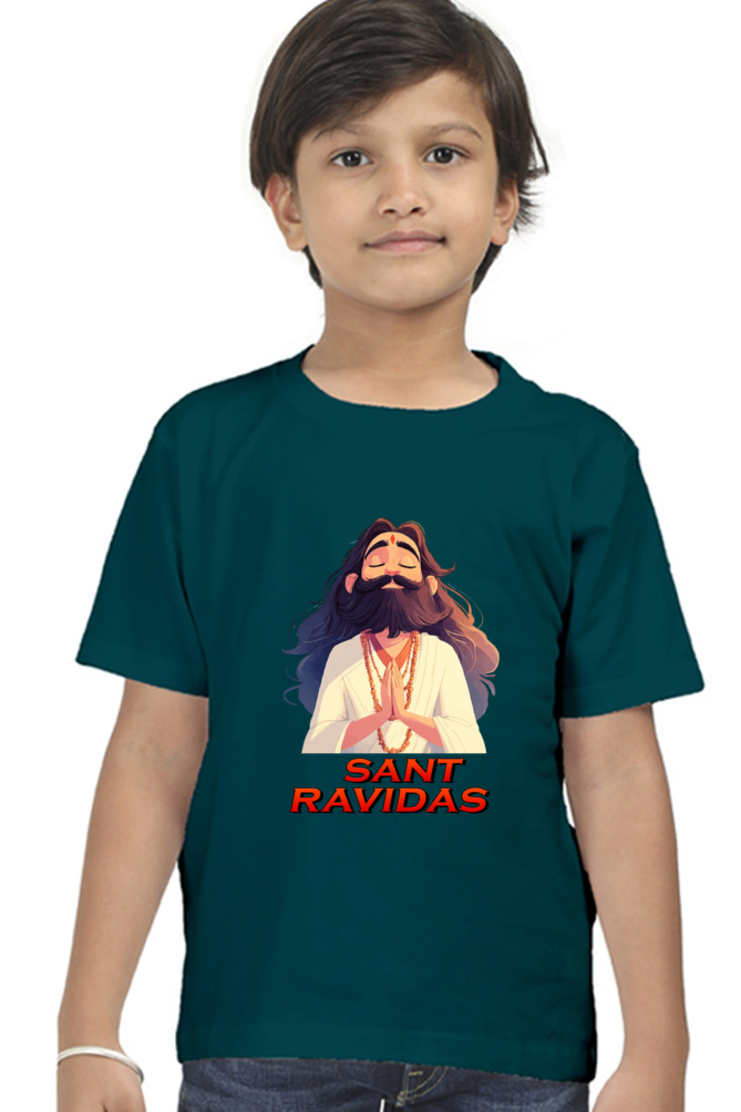 Ravidas Jayanti Spirit Round Neck Half Sleeve Classic T-Shirts for Boy Vastrdhamm