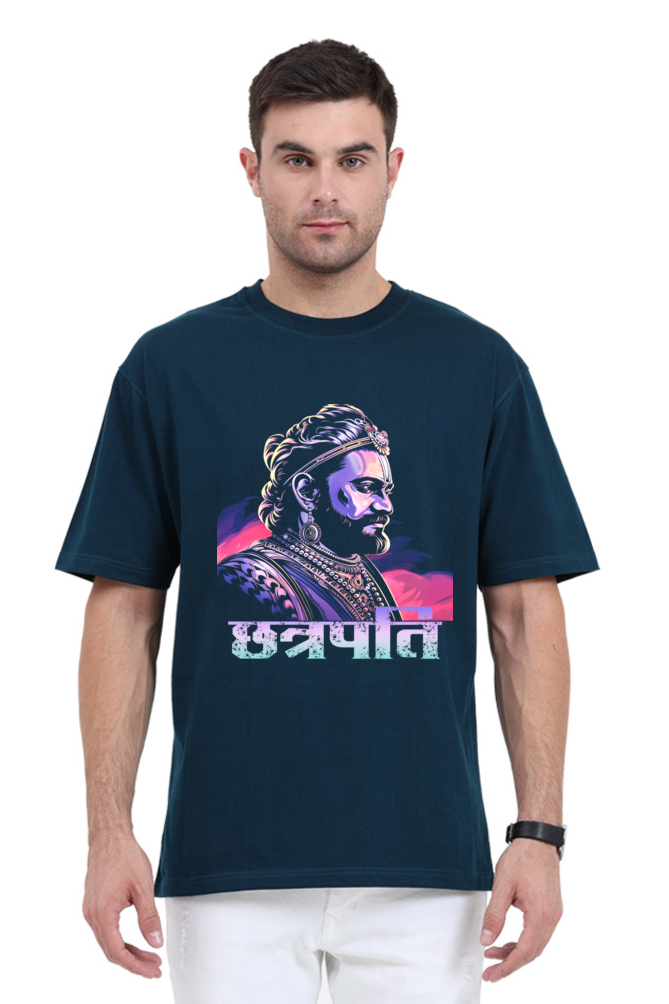 Shivaji Maharaj Courage Oversized Classic T-Shirts for Men Vastrdhamm