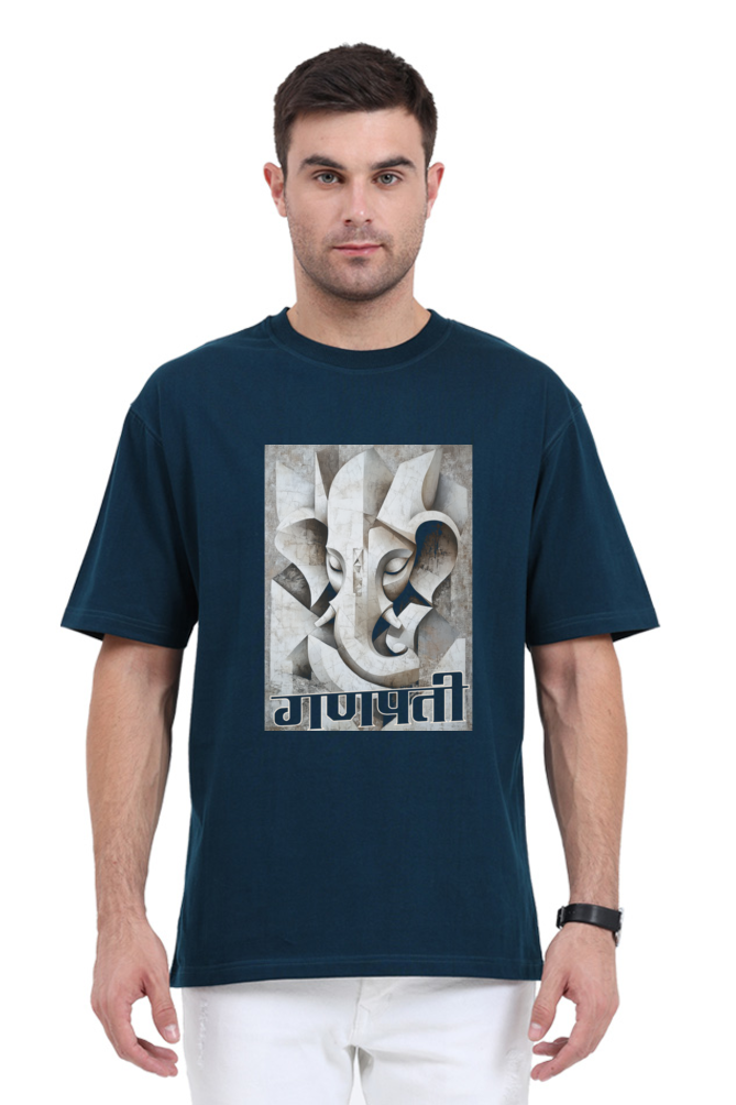 Ganesha Protector Oversized Classic T-Shirts for Men Vastrdhamm