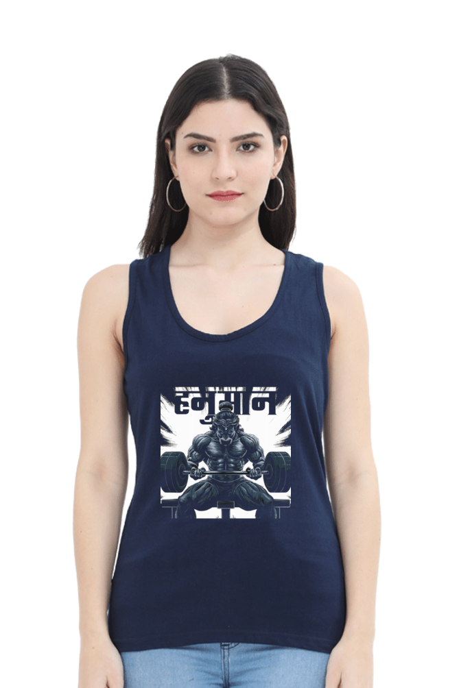 Hanuman Divine WillpowerTank Top T-Shirts for Women Vastrdhamm