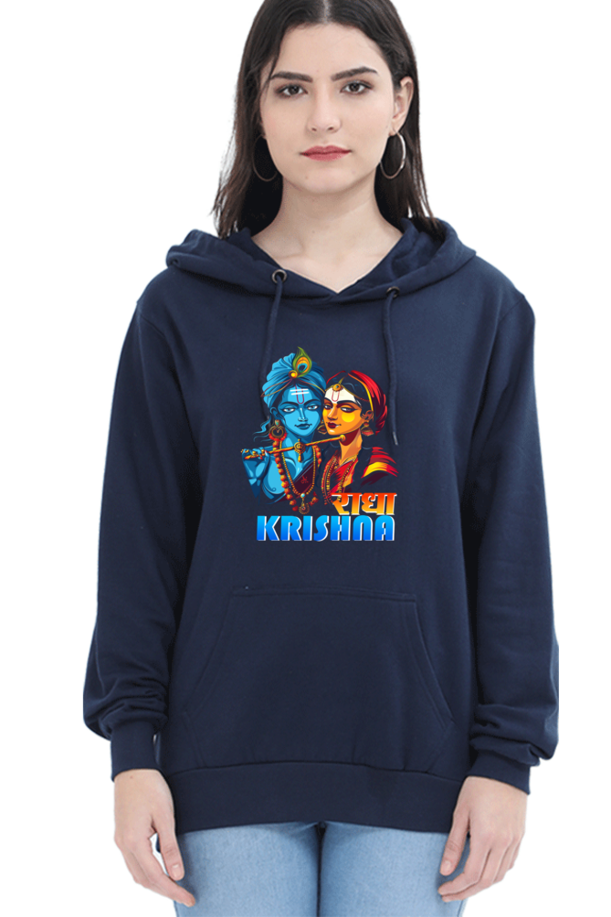 Shree Krishan Divine Love Hoodie Sweatshirt T-Shirts for Women Vastrdhamm