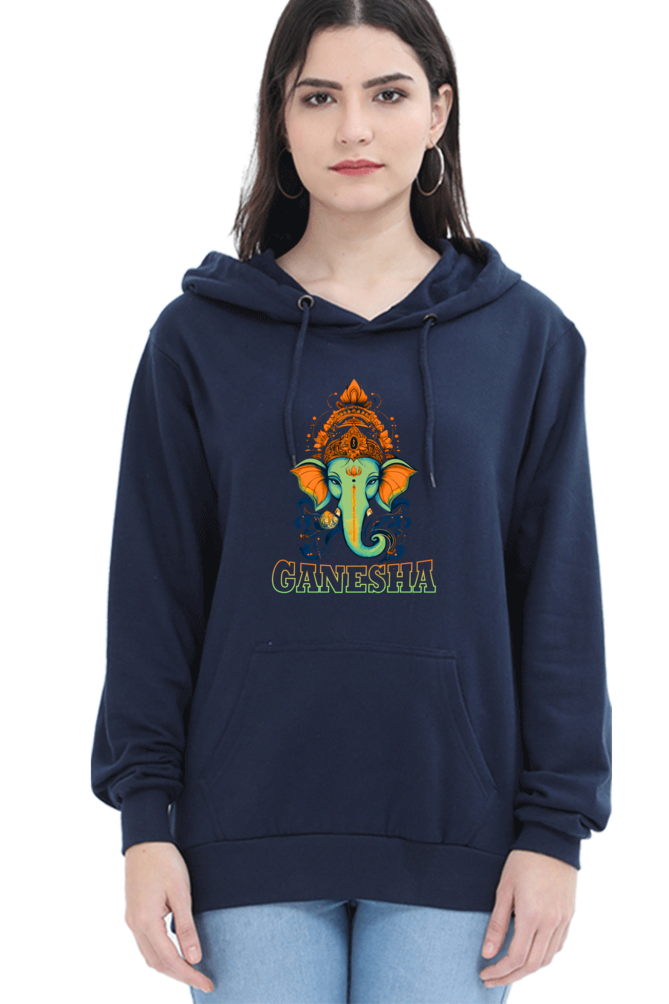 Ganesha WisdomHoodie Sweatshirt T-Shirts for Women Vastrdhamm