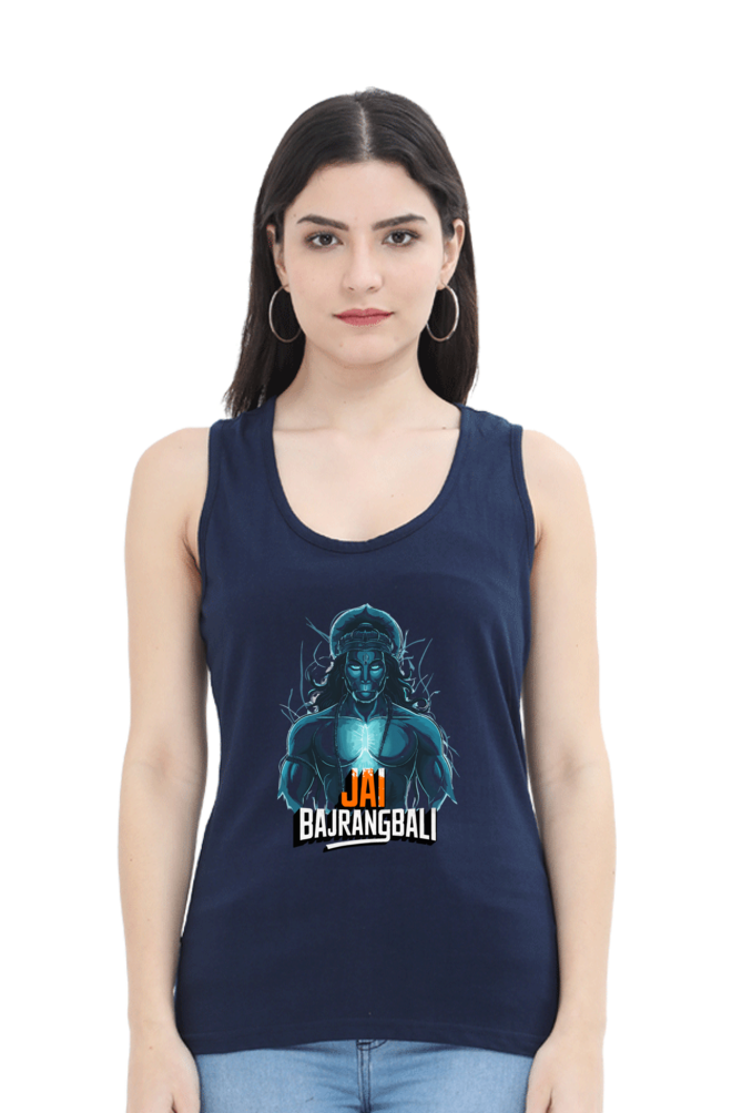 Hanuman Valor UnleashedTank Top T-Shirts for Women Vastrdhamm