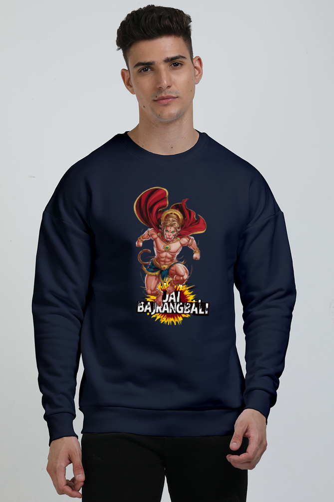 Hanuman Valor Oversized Sweatshirt T-Shirts for Men Vastrdhamm