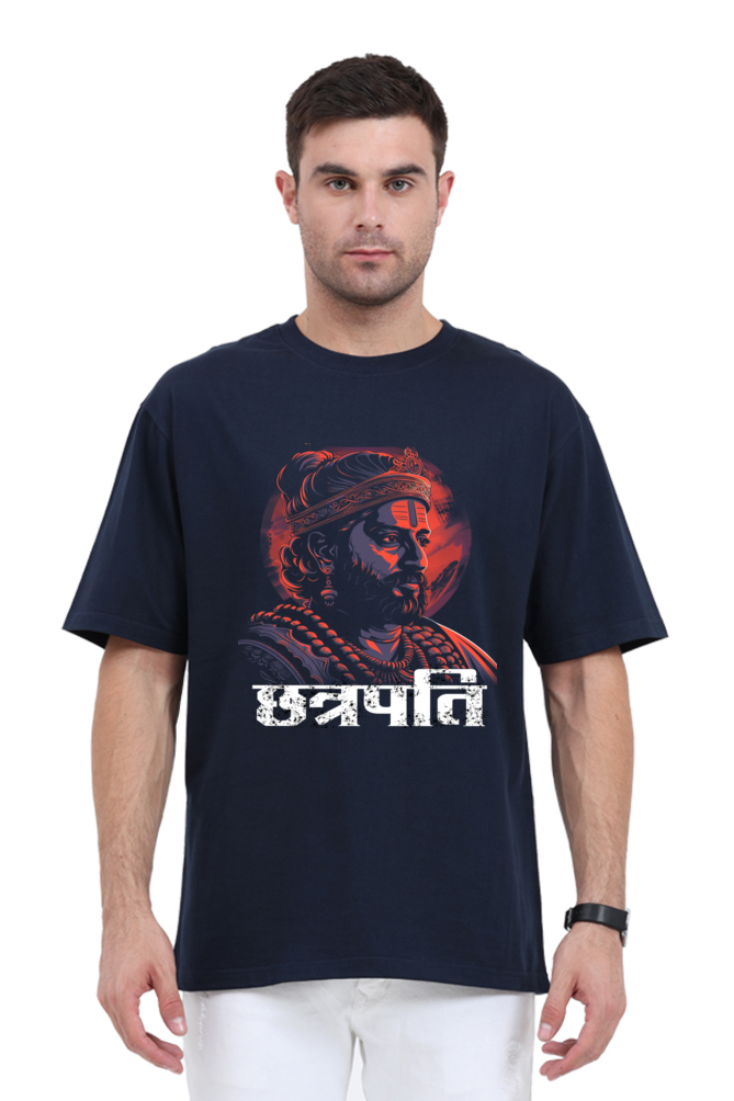 Shivaji Maharaj Warrior Spirit Oversized Classic T-Shirts for Men Vastrdhamm