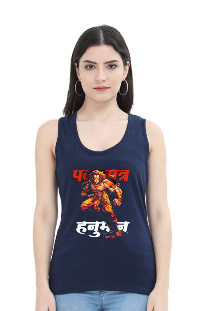 Hanuman Divine AscendancyTank Top T-Shirts for Women Vastrdhamm