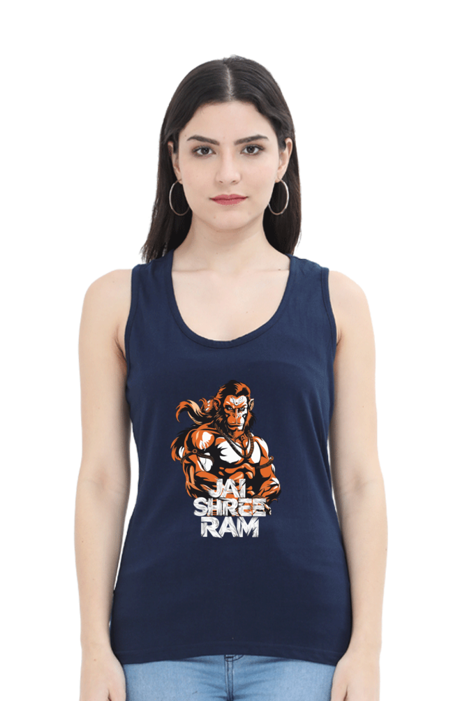 Hanuman Mountain LifterTank Top T-Shirts for Women Vastrdhamm