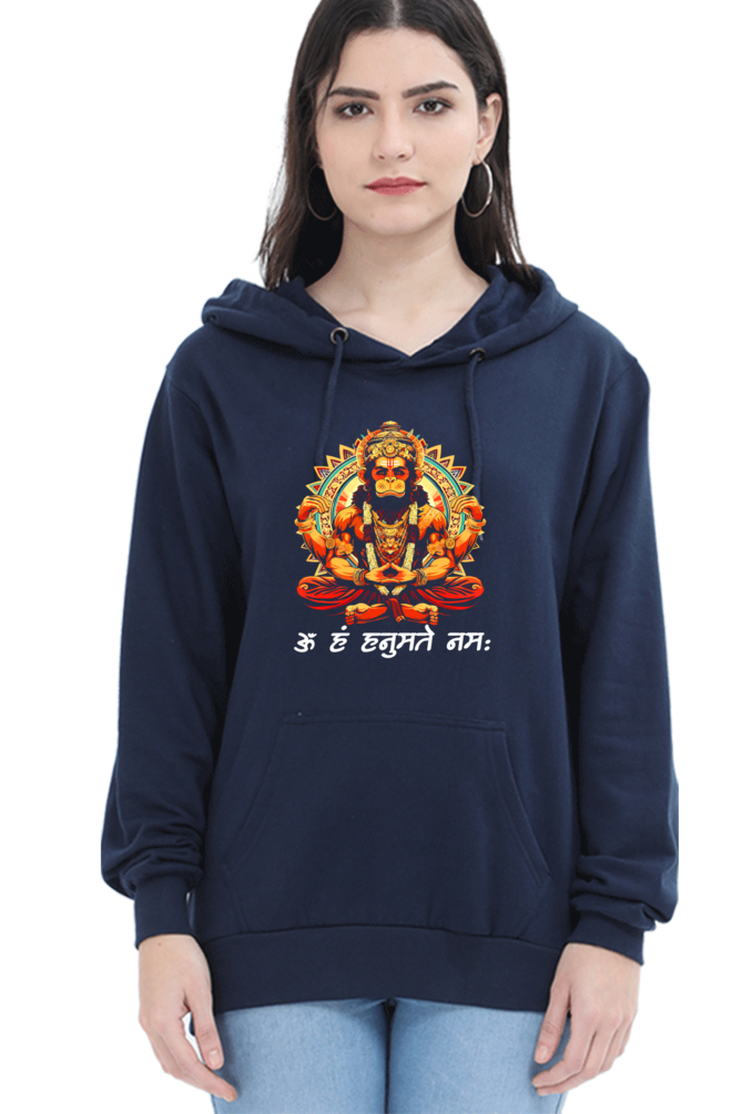 Hanuman Bhakti PowerHoodie Sweatshirt T-Shirts for Women Vastrdhamm