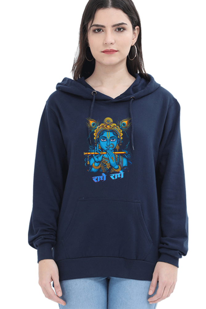 Shree Krishan Flute Melody Hoodie Sweatshirt T-Shirts for Women Vastrdhamm