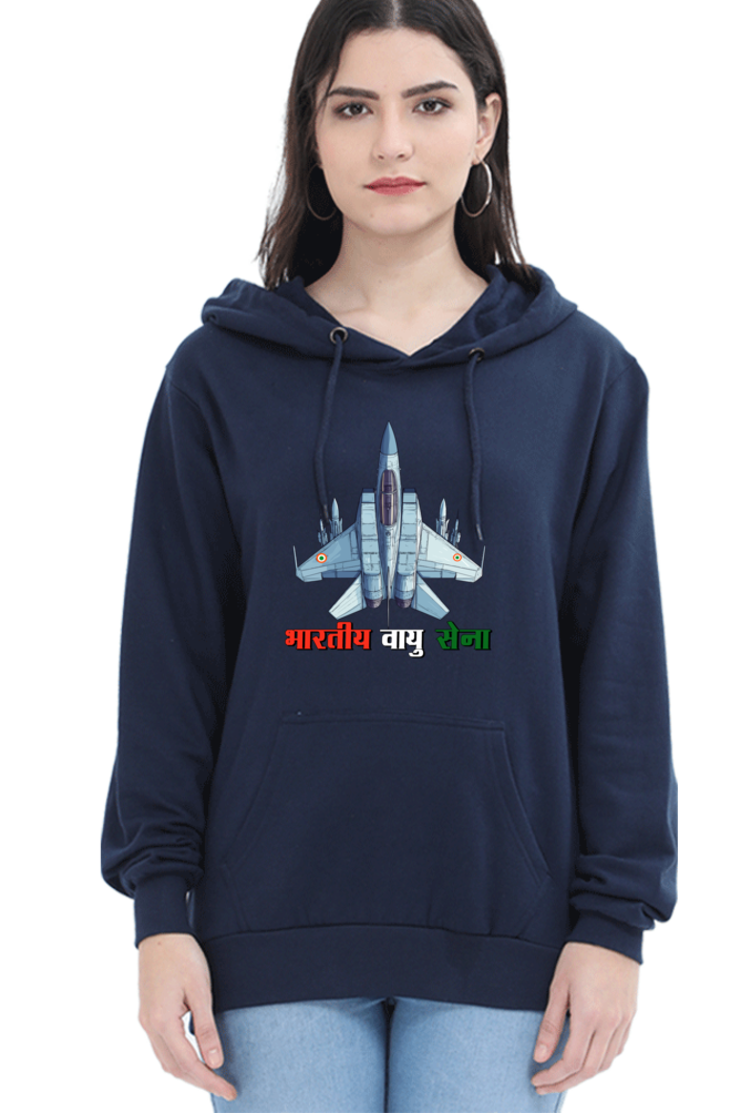 Sky Warriors: Indian Air Force Hoodie Sweatshirt T-Shirts for Women Vastrdhamm