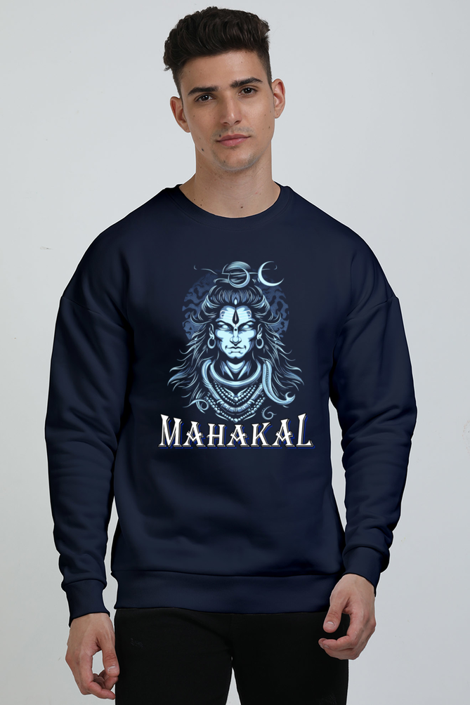 Shiv Ji Divine Power Oversized Sweatshirt T-Shirts  for Men Vastrdhamm