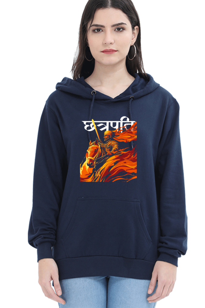 Shivaji Maharaj Valor Hoodie Sweatshirt T-Shirts for Women Vastrdhamm