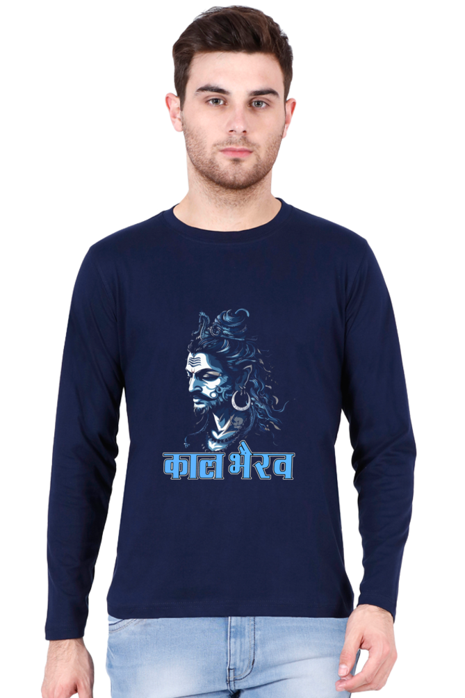 Shiv Ji Rudra Round Neck Full Sleeve T-Shirts for Men Vastrdhamm