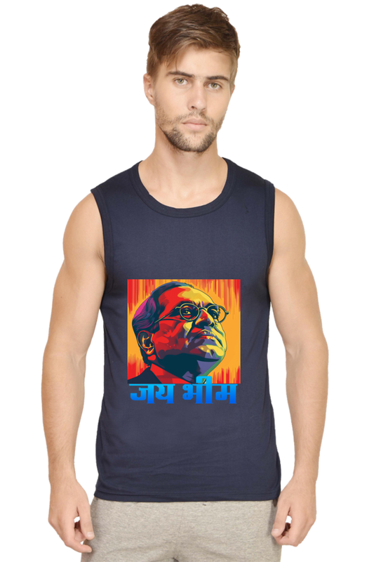 Constitution Maker Round Neck Sleeveless T-Shirts for Men Vastrdhamm