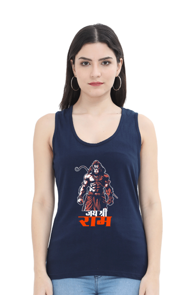 Hanuman Divine StrengthTank Top T-Shirts for Women Vastrdhamm