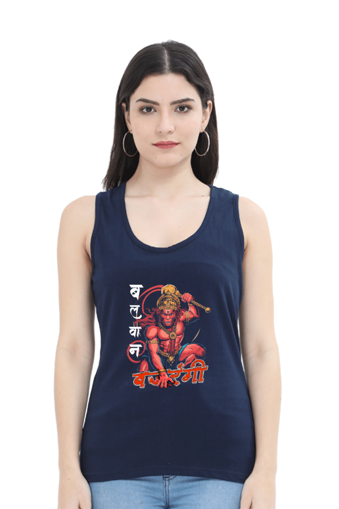 Hanuman BhaktiTank Top T-Shirts for Women Vastrdhamm