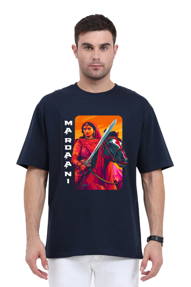 Lakshmi Bai Warrior Spirit Oversized Classic T-Shirts for Men Vastrdhamm