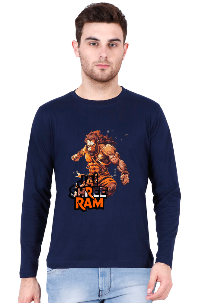 Vigorous Hanuman Ji Round Neck Full Sleeve Vastrdhamm