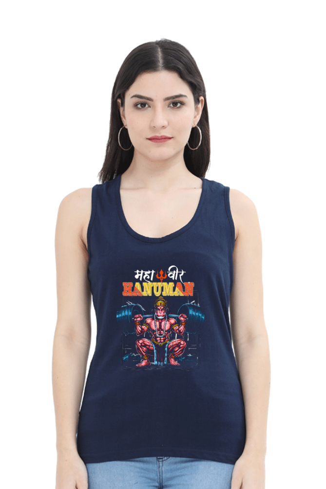 Hanuman Divine PowerhouseTank Top T-Shirts for Women Vastrdhamm