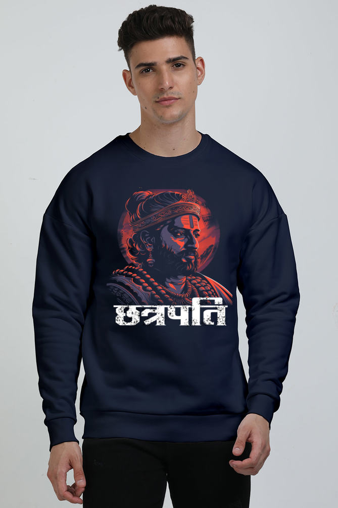 Shivaji Maharaj Courage Oversized Sweatshirt T-Shirts for Men Vastrdhamm