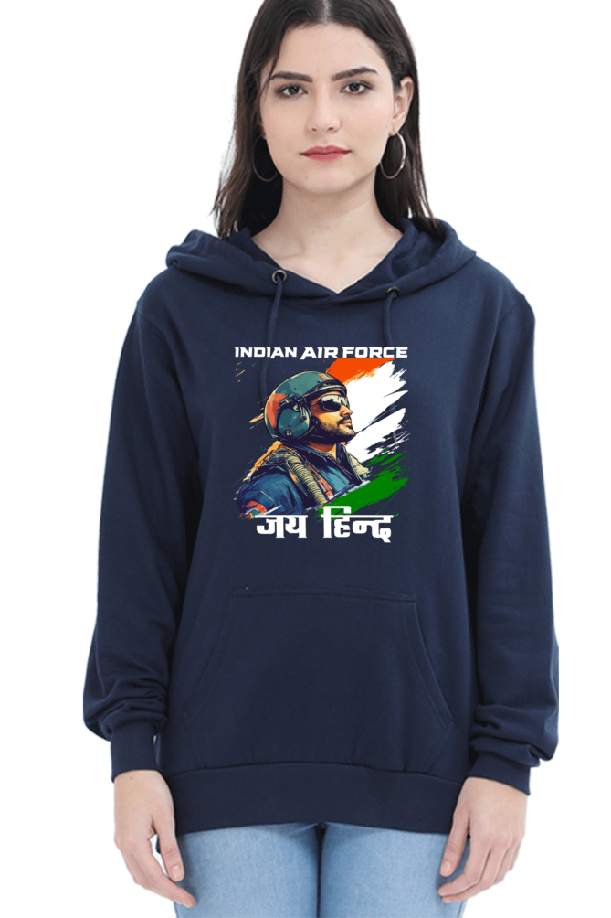 Blue Sky Defenders Indian Air Force. Hoodie Sweatshirt T-Shirts for Women Vastrdhamm