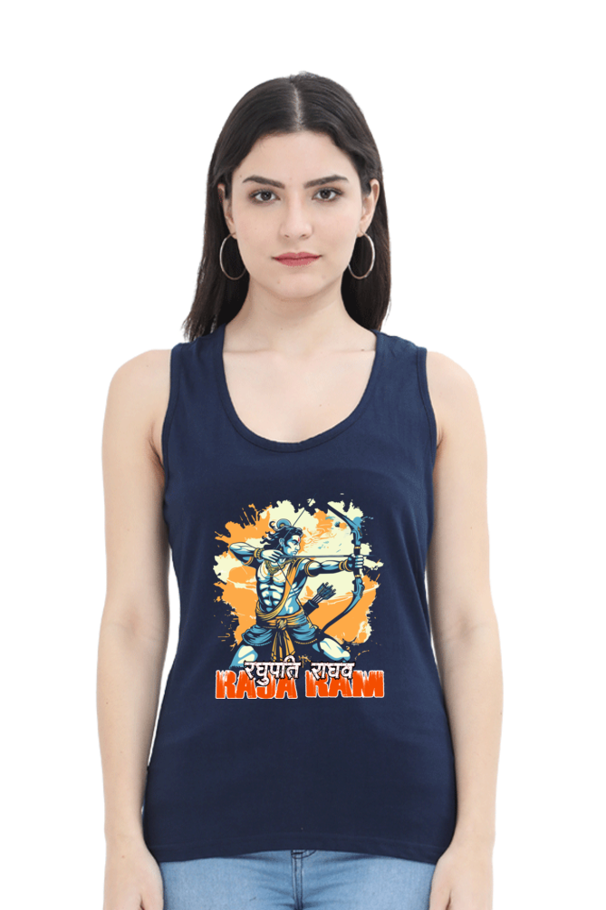 Ram Ji Warrior Spirit Tank Top T-Shirts for Women Vastrdhamm