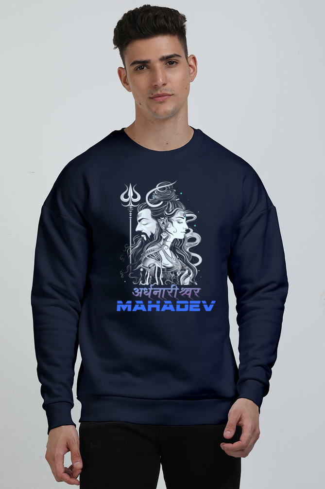 Shiv Ji Eternal Oversized Sweatshirt T-Shirts  for Men Vastrdhamm