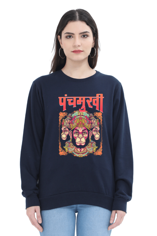 Hanuman Infinite CourageSweatshirt T-Shirts for Women Vastrdhamm