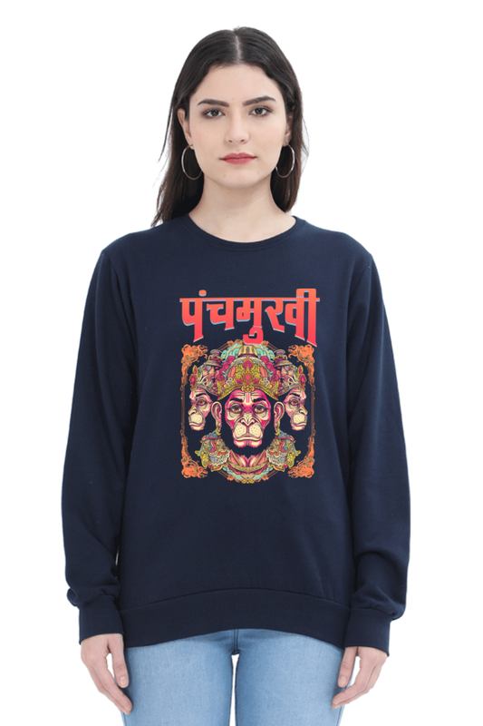 Hanuman Infinite CourageSweatshirt T-Shirts for Women Vastrdhamm