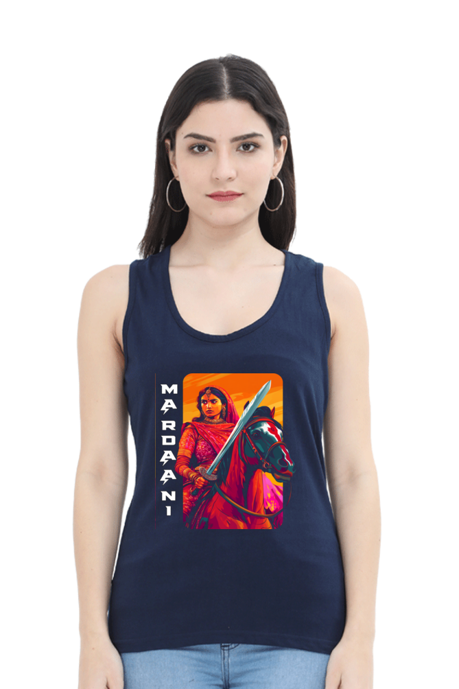 Lakshmi Bai Warrior SpiritTank Top T-Shirts for Women Vastrdhamm