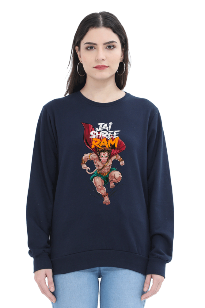 Hanuman Divine FaithSweatshirt T-Shirts for Women Vastrdhamm