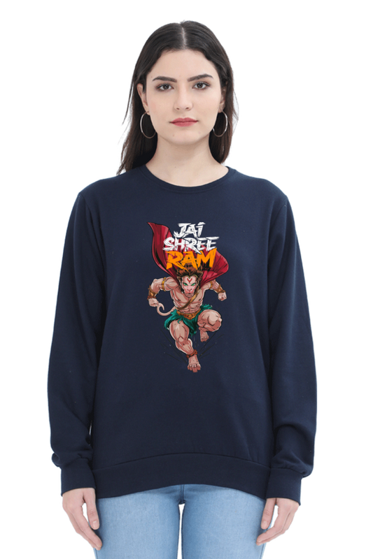 Hanuman Divine FaithSweatshirt T-Shirts for Women Vastrdhamm