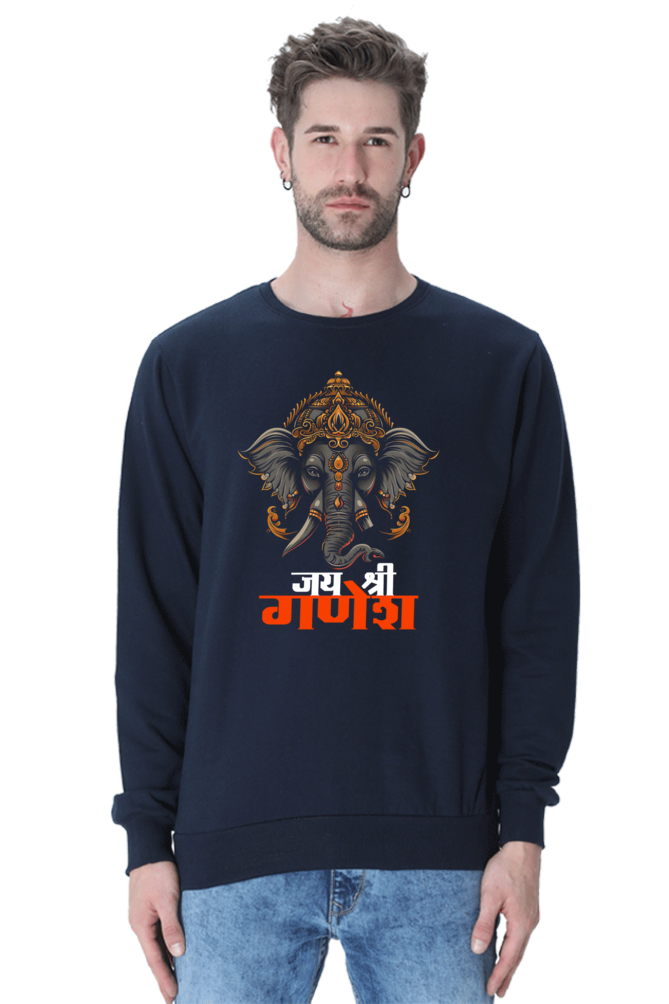 Ganesha Devotion Sweatshirt T-Shirts for Men Vastrdhamm