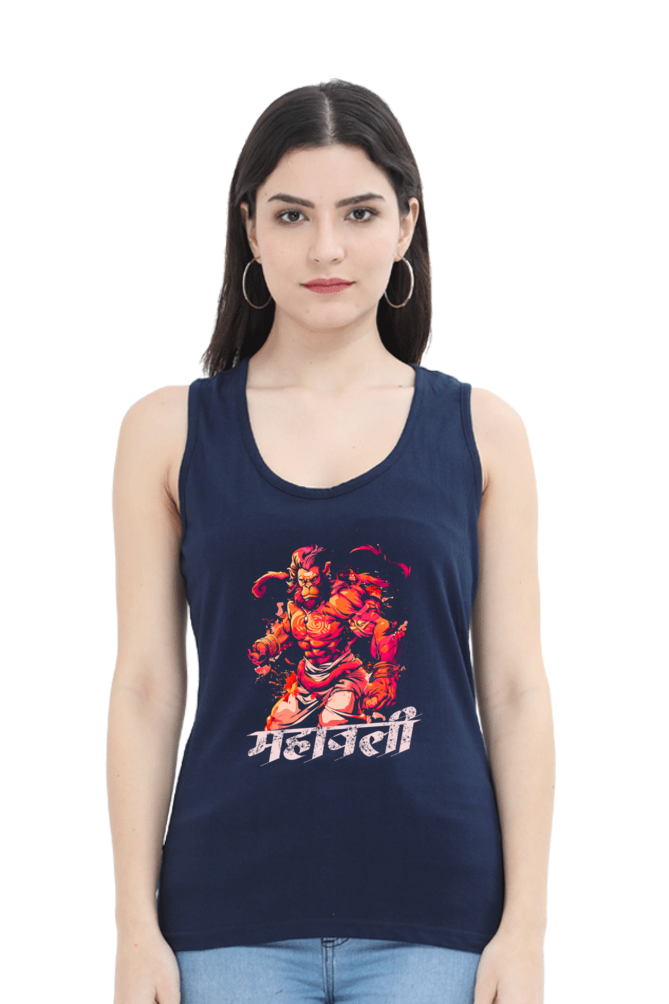 Hanuman Cosmic PowerTank Top T-Shirts for Women Vastrdhamm