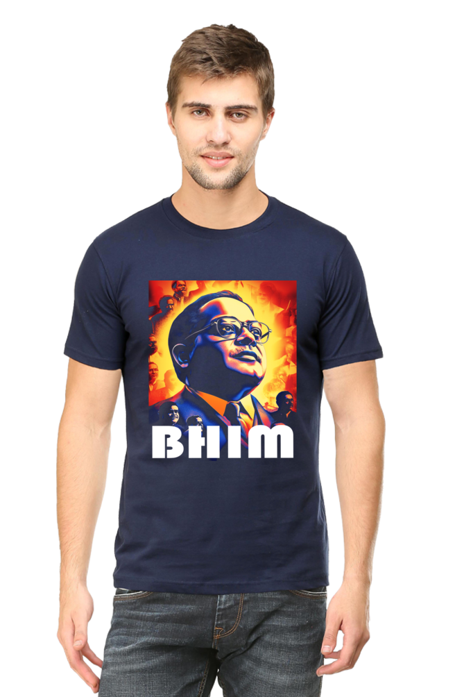 Ambedkar Social Justice Round Neck Half Sleeve Classic T-Shirts for Men Vastrdhamm