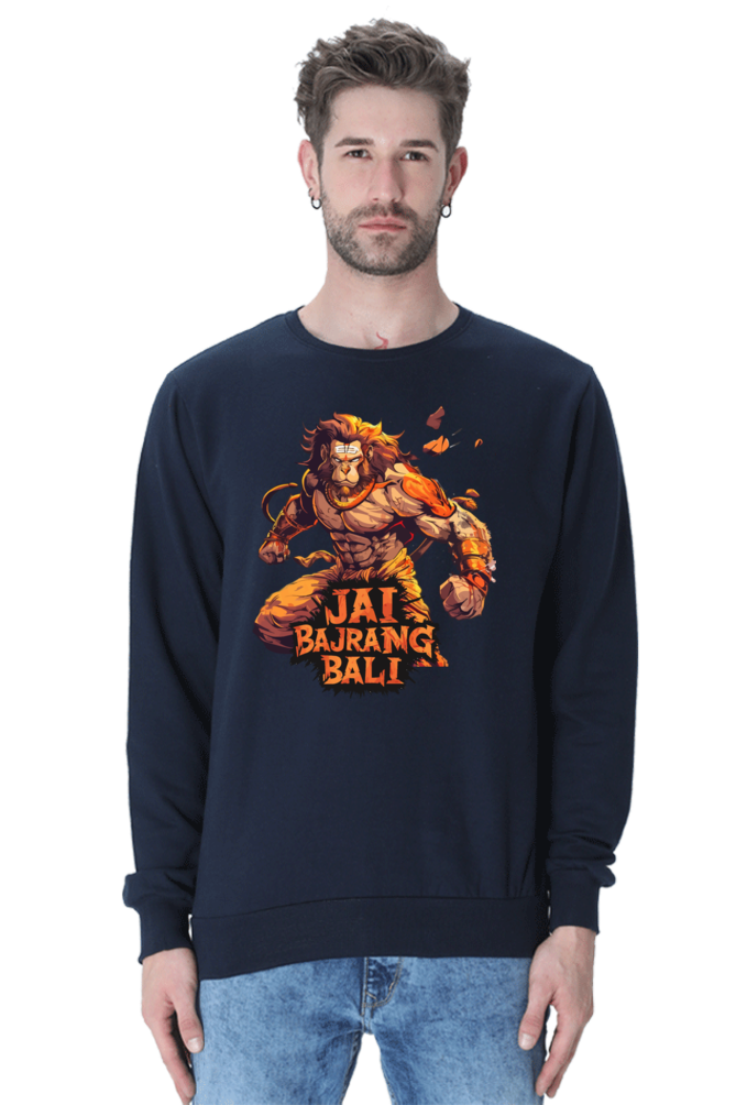 Hanuman Devotional Power Sweatshirt T-Shirts for Men Vastrdhamm