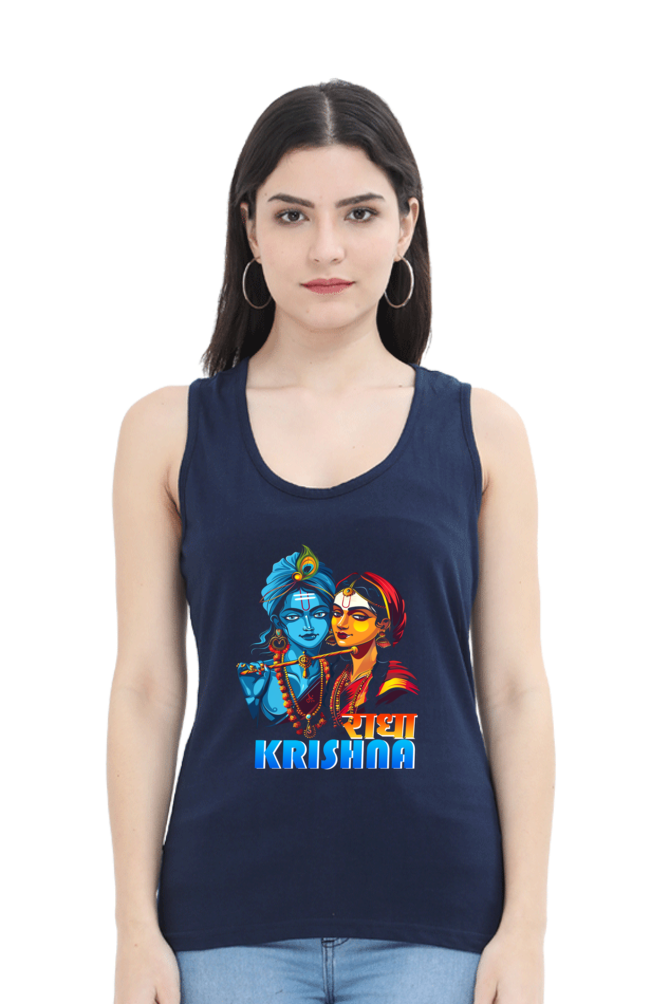 Shree Krishan Divine Love Tank Top T-Shirts for Women Vastrdhamm