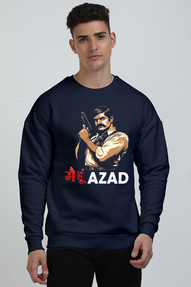 Chandra Shekhar Azad Courage Oversized Sweatshirt T-Shirts for Men Vastrdhamm