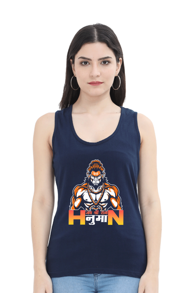 Hanuman Infinite CourageTank Top T-Shirts for Women Vastrdhamm