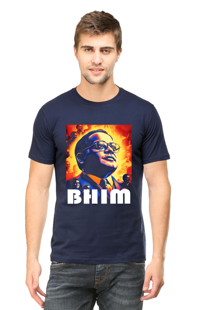 Ambedkar Social Justice Round Neck Half Sleeve Classic T-Shirts for Men Vastrdhamm