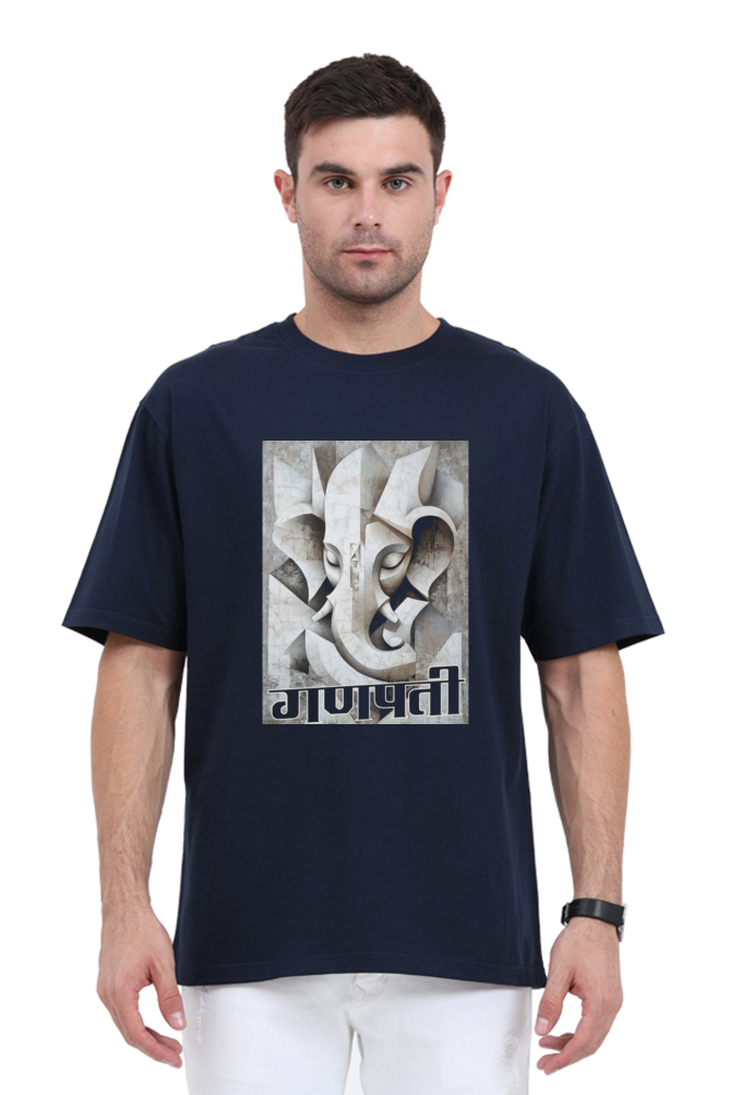 Ganesha Protector Oversized Classic T-Shirts for Men Vastrdhamm